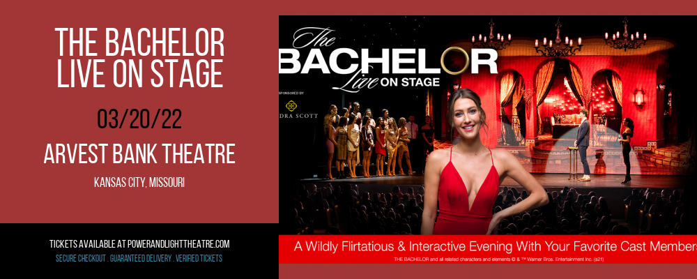 The Bachelor - Live On Stage at Arvest Bank Theatre tickets The Bachelor - Live On Stage at Arvest Bank Theatre