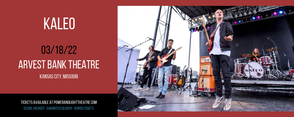 Kaleo at Arvest Bank Theatre tickets Kaleo at Arvest Bank Theatre
