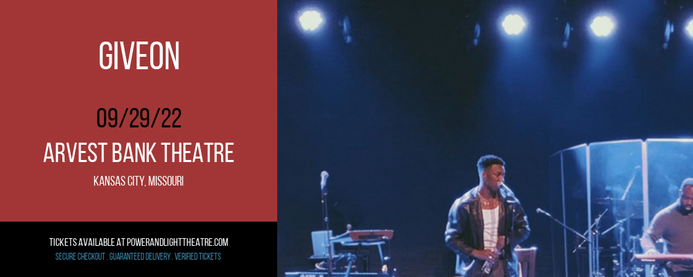 Giveon at Arvest Bank Theatre tickets Giveon at Arvest Bank Theatre