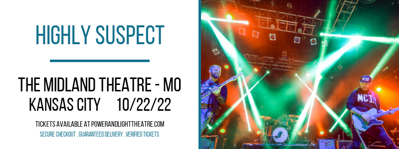 Highly Suspect at Arvest Bank Theatre tickets Highly Suspect at Arvest Bank Theatre