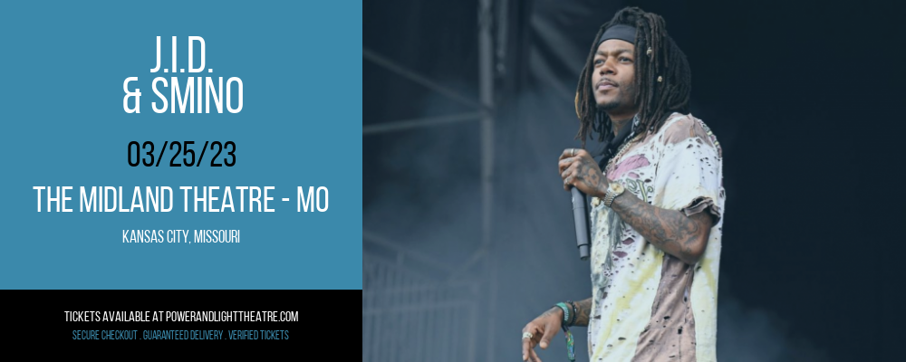 J.I.D. & Smino at Arvest Bank Theatre tickets J.I.D. & Smino at Arvest Bank Theatre