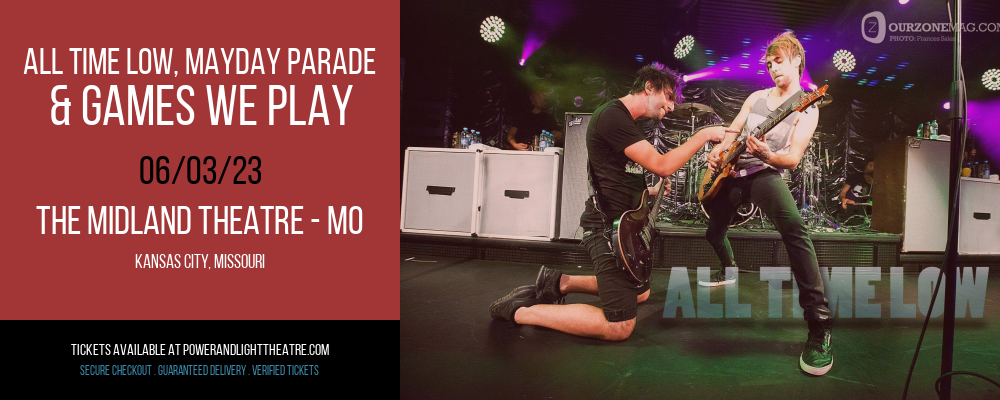 All Time Low, Mayday Parade & Games We Play at Arvest Bank Theatre tickets All Time Low, Mayday Parade & Games We Play at Arvest Bank Theatre