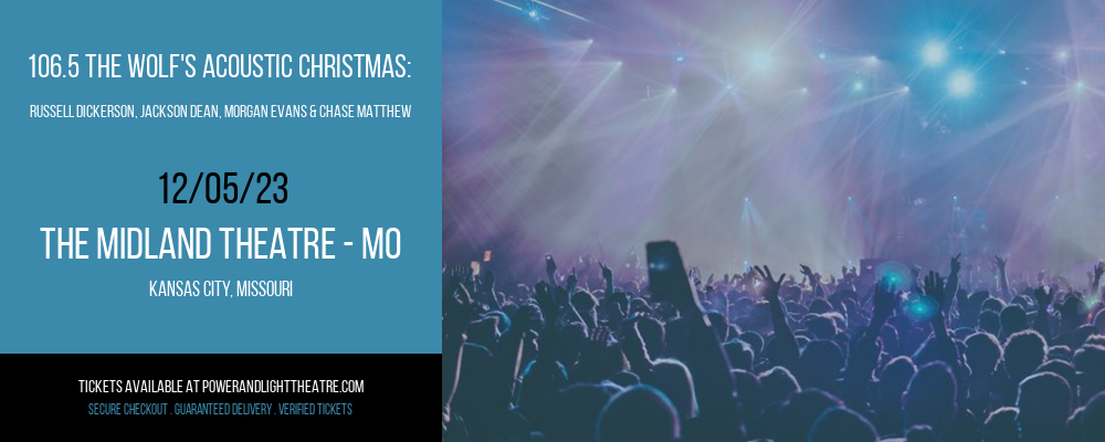 106.5 The Wolf's Acoustic Christmas at The Midland Theatre - MO